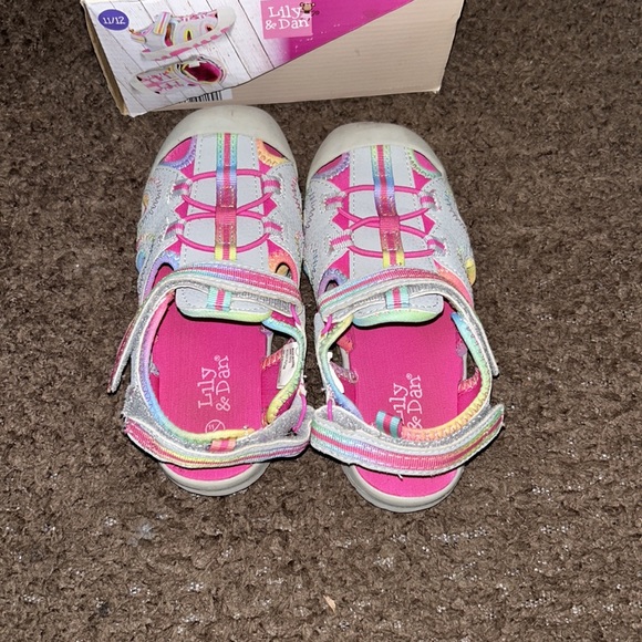 Lilly&Dan Girls Trekking Sandals size 11/12 & 7/8 - Picture 3 of 9